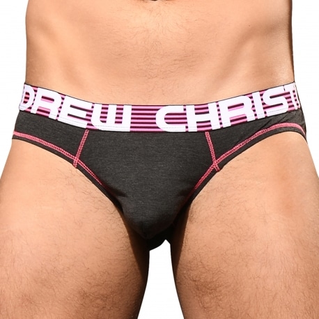 Andrew Christian Almost Naked Hang-Free Briefs - Charcoal