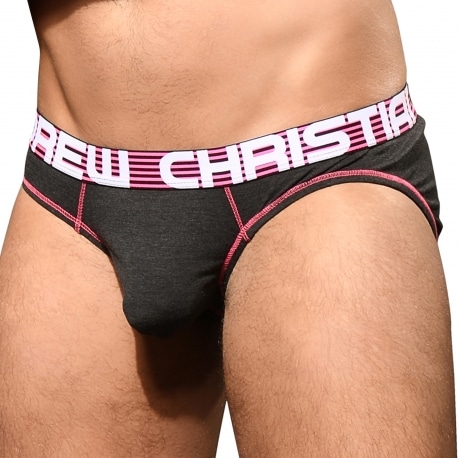 Andrew Christian Almost Naked Hang-Free Briefs - Charcoal