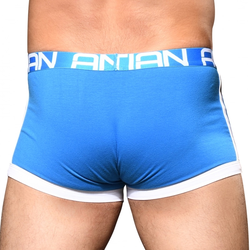 Andrew Christian Almost Naked Phys Ed Varsity Trunks Electric Blue Inderwear