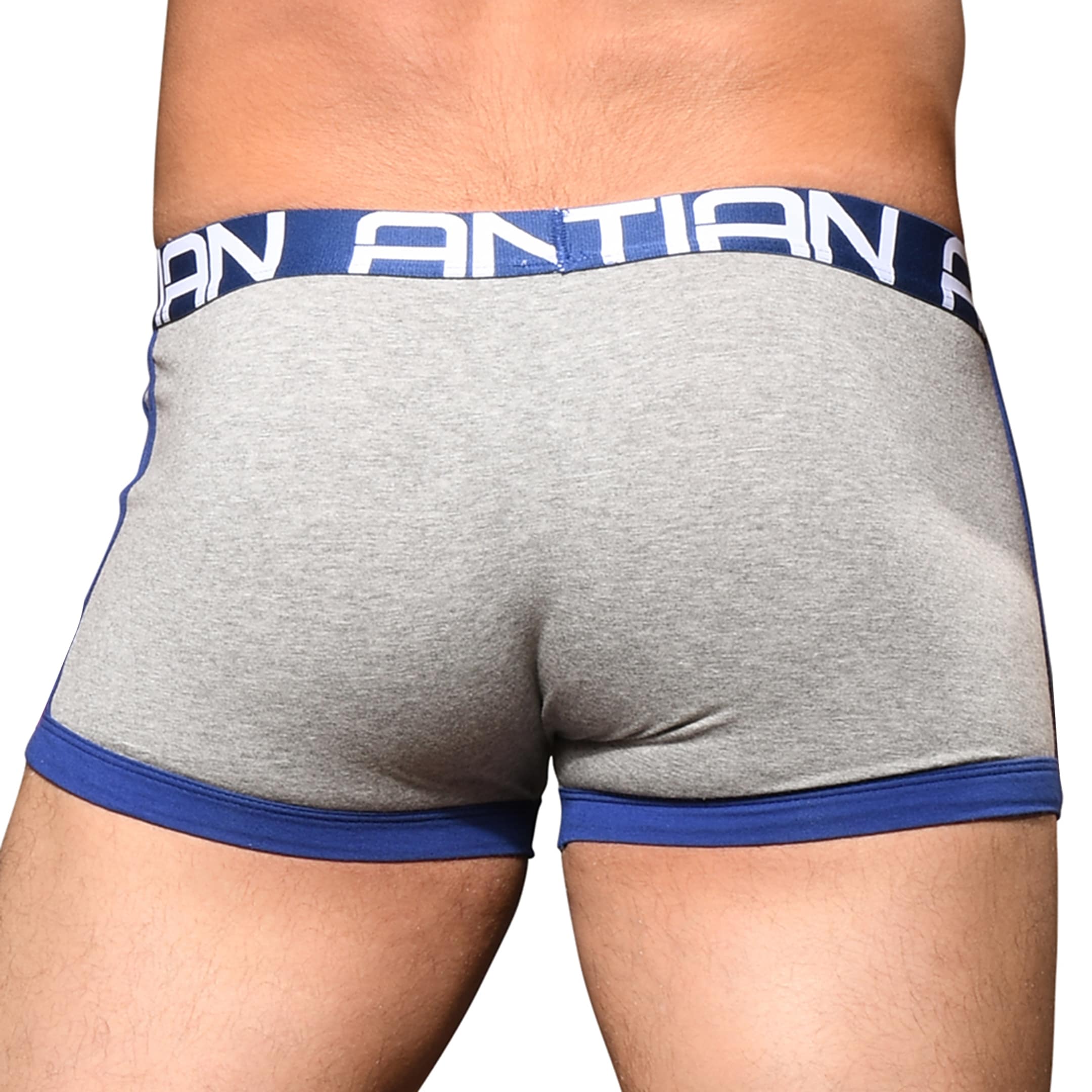 Andrew Christian Almost Naked Phys Ed Varsity Trunks Heather Grey Inderwear