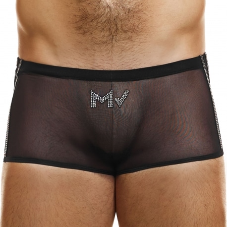 Men Leopard Mesh Sheer Low Waist See-Through Pouch Briefs Boxer