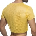 Addicted Mesh Crop Top - Yellow