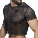 Addicted Mesh Crop Top - Black