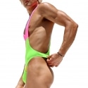 Rufskin Lian Swim Thong Bodysuit - Green / Pink