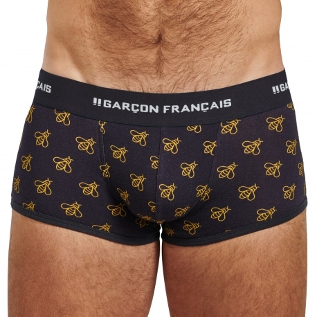 Garçon Français Bees Cotton Trunks - Navy