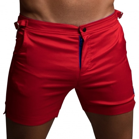 Rounderbum H2O Padded Swim Shorts - Red