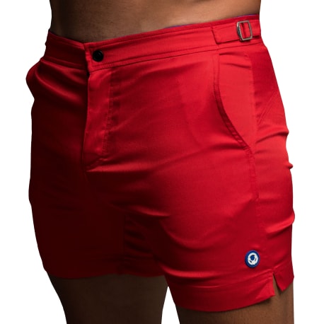 Rounderbum Short de Bain Padded H2O Rouge