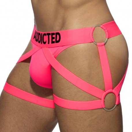 Neon Leg Harness - Neon Pink