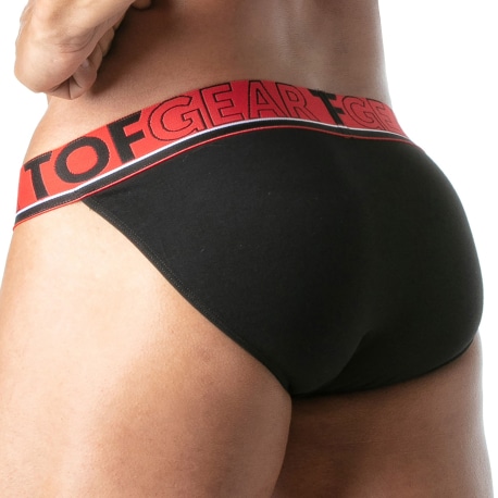 TOF Paris Slip Tanga Champion Noir