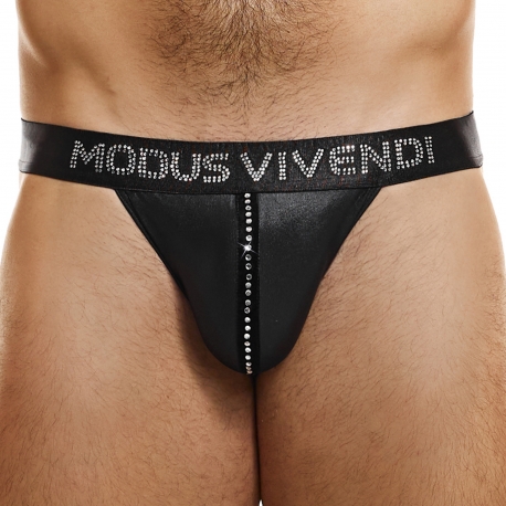 Modus Vivendi Flashy Tanga Briefs - Black