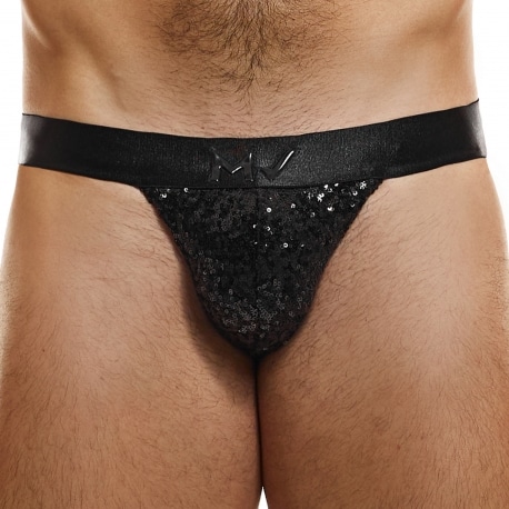 Modus Vivendi Sequins Jockstrap - Black