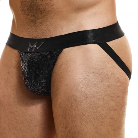 Modus Vivendi Sequins Jockstrap - Black