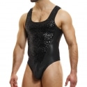 Modus Vivendi Sequins Thong Bodysuit - Black