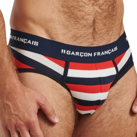 Garçon Français Striped Brief - Patriot