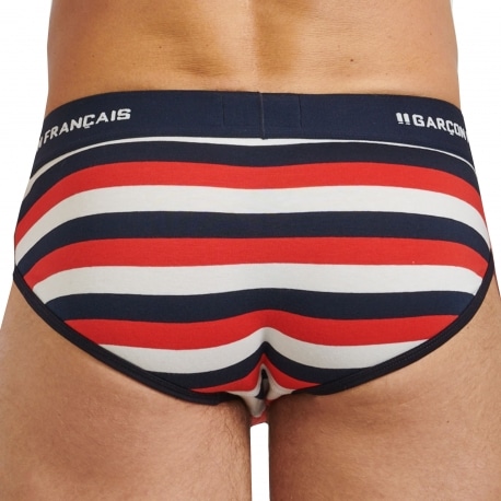 Garçon Français Striped Brief - Patriot