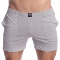 L'Homme invisible Louspo Lounge Shorts - Heather Grey