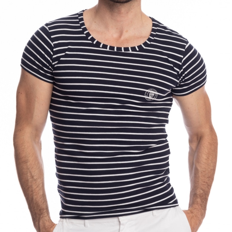 Querelle de Brest T-Shirt - Navy - White Stripe