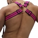 Breedwell Hybred Body Harness - Black - Neon Pink