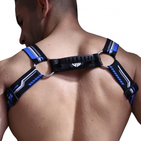 Breedwell Cyber Nights Harness - Black - Blue