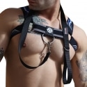 Breedwell Cyber Nights Harness - Black - Blue