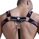 Breedwell Cyber Nights Harness - Black - Neon Pink