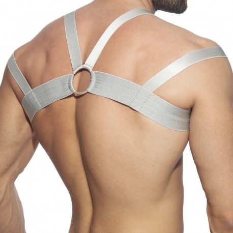 AD Fetish Metal Multi Band Harness - Silver