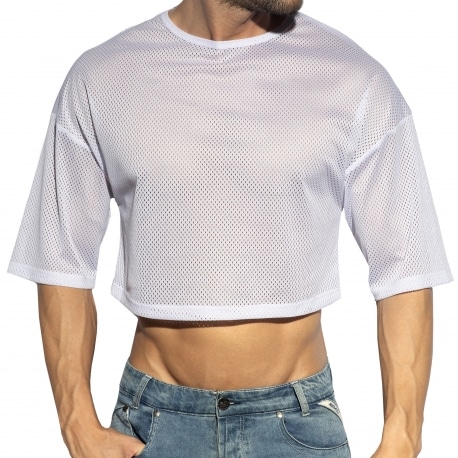 ES Collection Oversize Crop Top - White