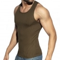 ES Collection Recycled Rib Sports Tank Top - Khaki