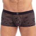 L'Homme invisible La Fleur Noire Hipster Push-Up Trunks - Black