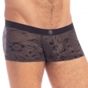 L'Homme invisible La Fleur Noire Hipster Push-Up Trunks - Black