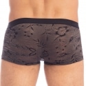 L'Homme invisible La Fleur Noire Hipster Push-Up Trunks - Black