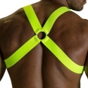 TOF Paris Harnais Elastique Fetish Jaune Fluo