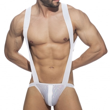 AD Fetish Glitter Fantasy Body Harness - White