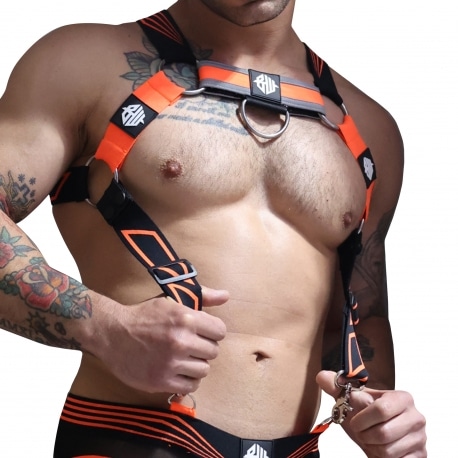 Breedwell Akira Body Harness - Neon Orange