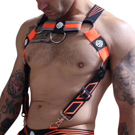 Breedwell Akira Body Harness - Neon Orange