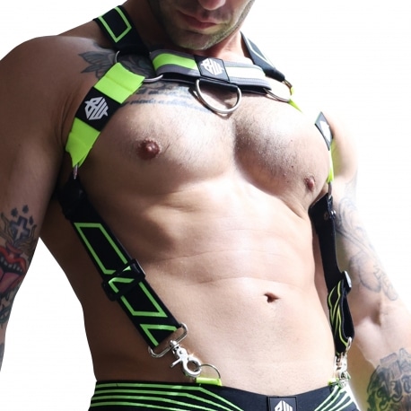 Breedwell Akira Body Harness - Neon Yellow