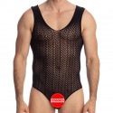 L'Homme invisible Adriel Thong Bodysuit - Black