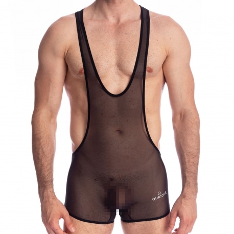 Quriosé Sheer Sensations Singlet - Black