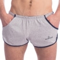 Quriosé Swing It Split Shorts - Heather Grey