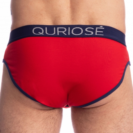 Quriosé Let Me Out Cotton Briefs - Red