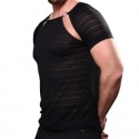 Andrew Christian T-Shirt Unleashed Burnout Ring Noir