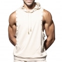 Andrew Christian Maverick Sleeveless Hoodie - Beige