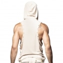 Andrew Christian Maverick Sleeveless Hoodie - Beige