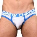 Andrew Christian Slip CoolFlex Modal Active Show-It Blanc Chiné