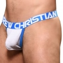 Andrew Christian CoolFlex Active Modal Y-Back Thong with Show-It  - White Heather