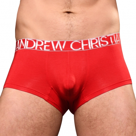 Andrew Christian Almost Naked Happy Modal Trunks - Red