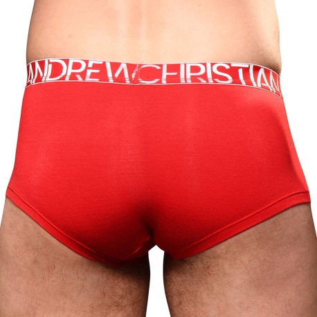 Andrew Christian Boxer Almost Naked Happy Modal Rouge