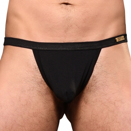 Andrew Christian Almost Naked Sex Bamboo Thong - Black