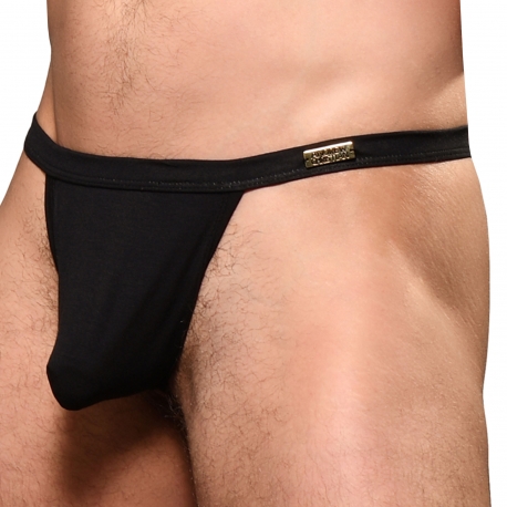 Andrew Christian Almost Naked Sex Bamboo Thong - Black