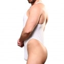 Andrew Christian Almost Naked Buckle Thong Bodysuit - White